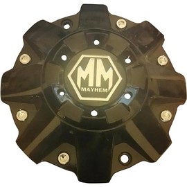 SEASU Wheel Center Cap for Mayhem Wheels C108040B01 81222090F-1 C108010B C806801-1CAP Gloss Black Center Cap