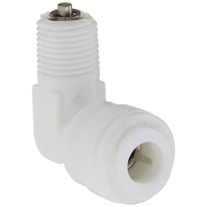 Fixed Elbow Check Valve 1/8 MPT x 1/4 Qucik Connect