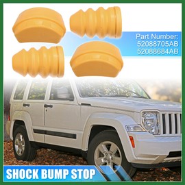 Motoforti Front Upper Jounce Bumper Kit,Front Bump Stop,Jounce Shock Bumper Stop Replacement for Jeep Liberty KJ 2002-2007 52088705AB 52088684AB Pack of 4 Long-lasting