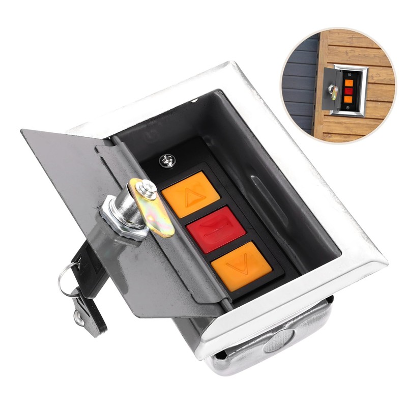 HOMSFOU Box Rolling Shutter Door Switch Box Push Button Control