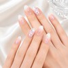 Aurora mother-of-pearl handmade nail tips - ballerina / 오로라 자개