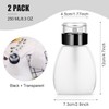 2 Pack 250ml/8.3oz Push Down Pump Dispenser Empty Plastic Lockable