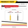 Sabary 10 Pcs Solid Carpenter Pencils with 60 Pcs 2.8mm