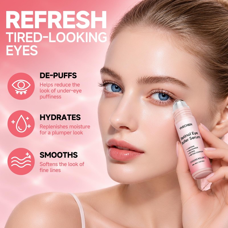 Under Eye Roller Serum for Puffiness and Dark Circles, 3