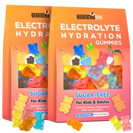 Quorinthiumax Gomitas de electrolitos sin azúcar  Gomitas energéticas de hidratación con electrolitos para correr y hacer deporte - Masticables...    