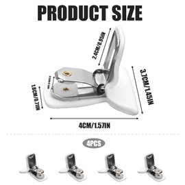 Pack of 4 Duvet Clips for Duvet Inside, Foam Metal Ceiling Attachments, Strong Hold, Duvet Cover Clips, Prevent Shifting, Bedding Accessories, Quick Installation