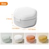 Denture Case, Food-Grade 3 Layers Dentures Box Denture Retainer Case