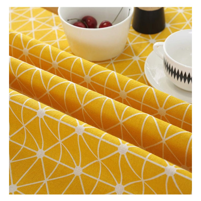 meioro Table Cloth, Round Tablecloth, Cotton Linen Table Cover, Simple