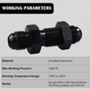 8AN Male Flare Straight Bulkhead Fitting Adapter with 8AN Nut