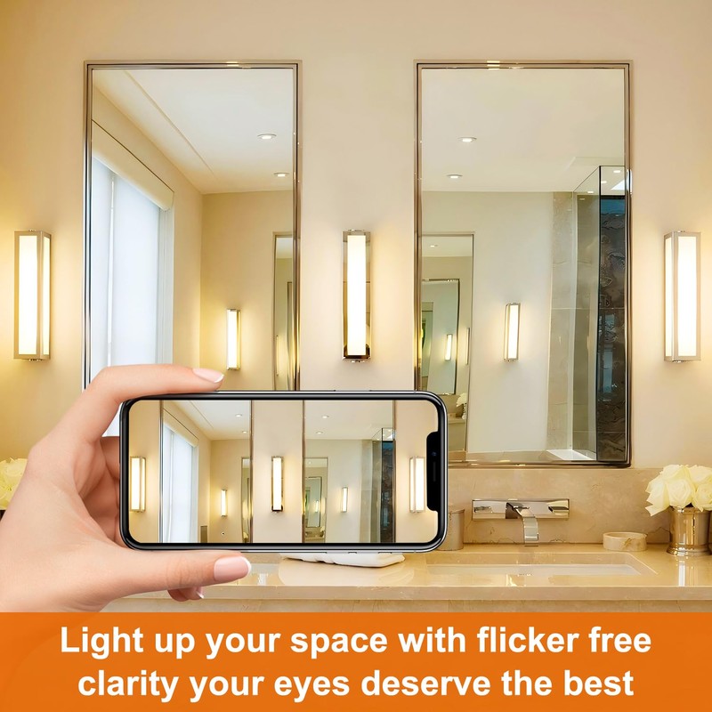 Vinaco T10/T30 LED Edison Bulb, 2 Pack Dimmable No Flicker