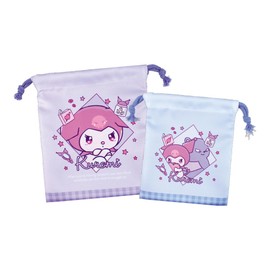 Tees Factory Sanrio Characters SR-5530337KU 2-Piece Drawstring Set, Namida Amaenbon, Kromi, H7.9 x W 6.7 inches (20 x 17 cm)