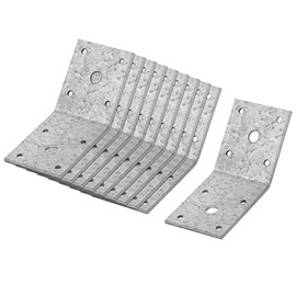MOUNTAIN_ARK 10 Pack 2-3/4" Flush Inside 45 Degree (135 Degree) Angle Bracket, Galvanized Pergola Corner Bracket for Wood Post, Furniture