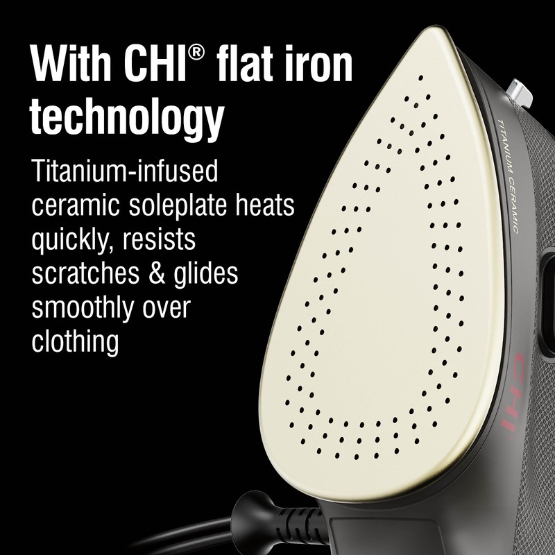 CHI Mini Steam Iron for Clothes, Sewing, Crafting and Travel