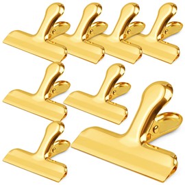Funfery Chip Clips Bag Clips Gold Stainless Steel Clip for Food Storage