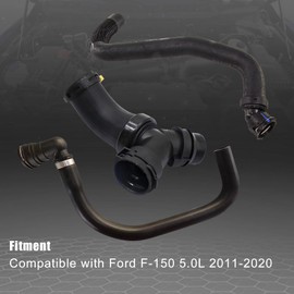 FZJDSD Upper Radiator Hose Y-Connector Lower Degaus Compatible with Ford F-150 5.0L 2011 2012 2013 2014 2015 2016 2017 2018 2019 2020 Replace DR3Z-8566-A CL3Z-8260-A BL3Z-8C350-A