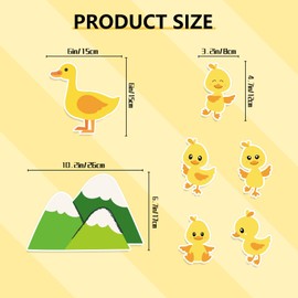 HOOJOJO Five Little Ducks Nursery Rhyme Felt Pieces Felt Board Story Sets for Toddlers, Preschool & Kindergarten Learning Storytelling