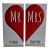 Mr and Mrs 4 Years Together - 4th Anniversary Ornament