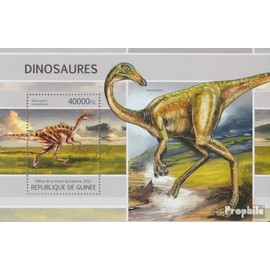 Guinea miniature sheet 2206 (complete. issue) unmounted mint/never hinged ** MNH 2013 dinosaurs (Velociraptor mongolien (Stamps for collectors) Amphibians/reptiles/dinosaurs