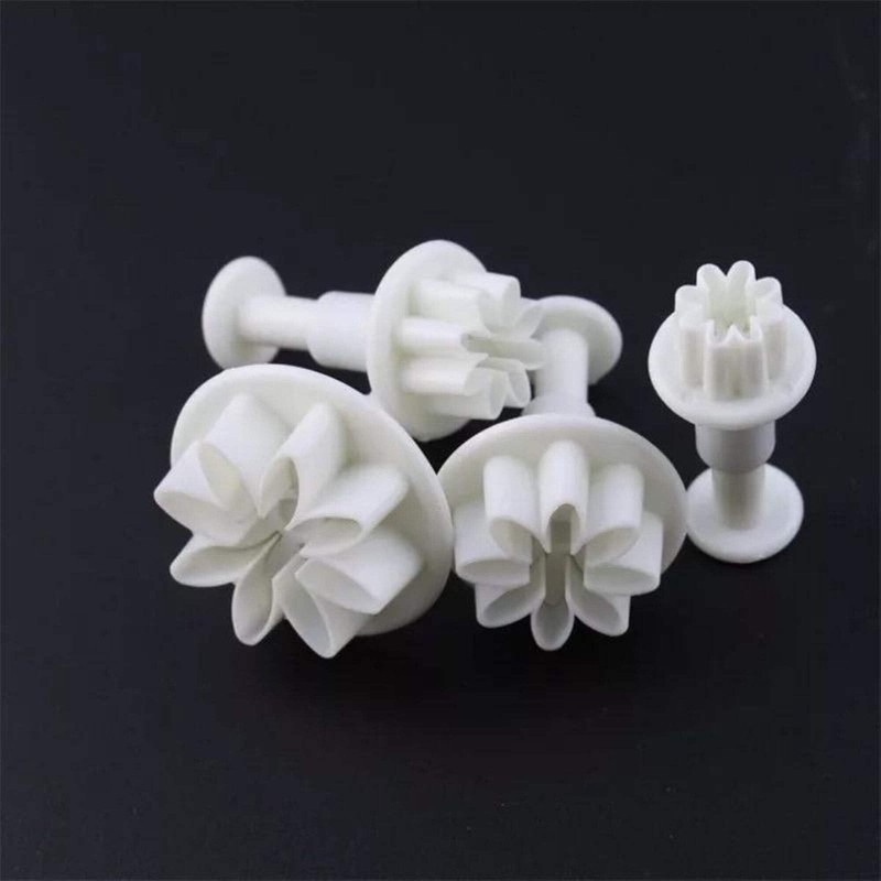 4 Pcs/Set Mini Plum Plunger Biscuit Cookies Cutter Mold