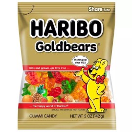 Haribo Gold Bears, 5 Oz Bag [3-Bags]