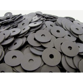 (100 Pack) Neoprene Rubber Washers - 1 1/4" OD x 5/16" ID x 1/16" Thickness - 60 Duro Primal23 Industrial Endeavor Series Rubber Washers