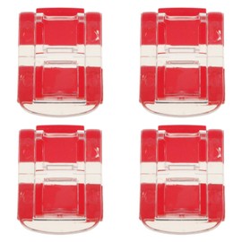 LUORNG 4PCS Clear Acrylic Lock Hasp Buckles Mini Hinge Hasp Clear Box Hinge Latch Hasp Lock Mini Acrylic Clasp Hasp Latch