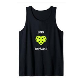 Pickleball Born to Paddle | Heart Pickleball Tank Top