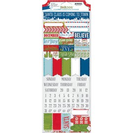 Bo Bunny 14902920 Elf Magic Cardstock Stickers 4.5 in. x 12 in.-Misc Me