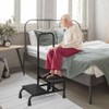 LUCKUP Step Stool with Handle, 2-Step Stools with Adjustable Handrail