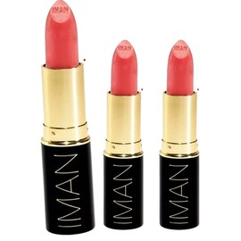 IMAN Luxury Moisturizing Lipstick, Hot 0.13oz Pack of 3