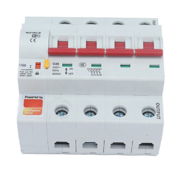 Circuit Breaker Smart WiFi 4P Remote Switch AC 400V with