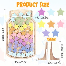 Reward Jar with Star Tokens, Reward Charts for Children Behaviour, Incentive Jar Good Behavior Jar Potty Train Tool for Kids Home School Classroom