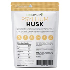 NKD Living Psyllium Husk Powder (500g) | Tested for Heavy Metals, Micro-Organisms and Over 500 Pesticides (500g)