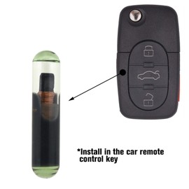 OTOTEC Transponder Wegfahrsperre Chip Auto Schlüsselanhänger Chip leere Codierung Kompatibel mit Sitz ID48 (T6)