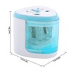 SUPERTOOL Electric Pencil Sharpener Automatic Sharpener Double Hole Silver Stationary