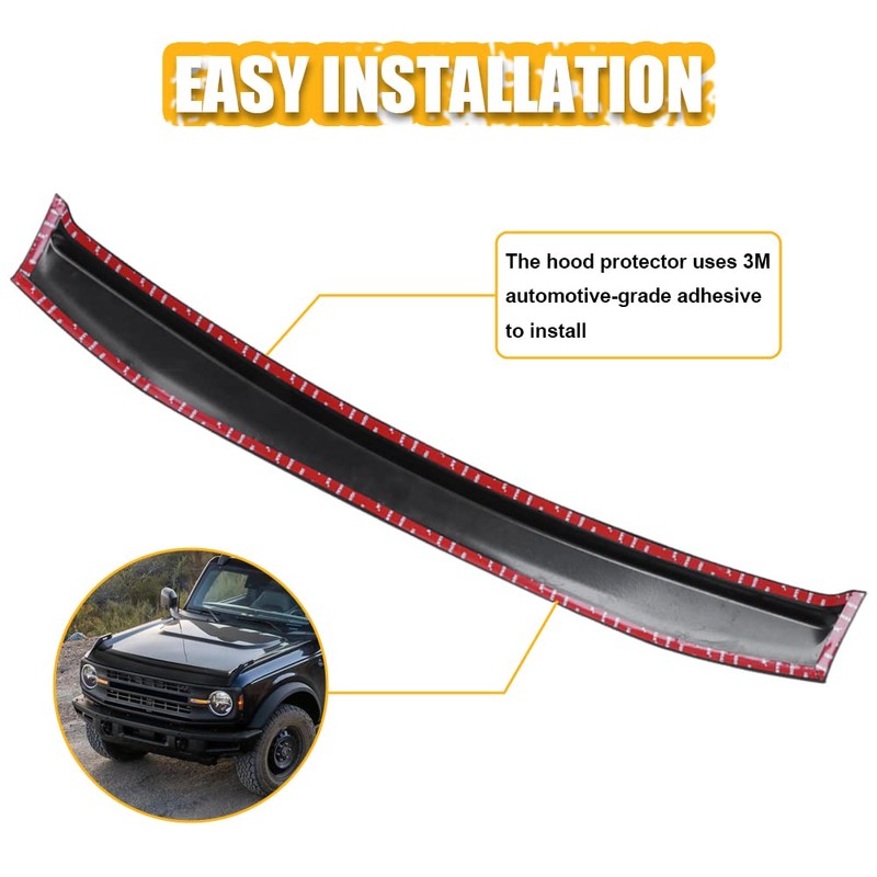 Broaddict Hood Deflector Hood Protector Fit for Ford Bronco 4-Door