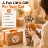 Zasle Handmade Crochet Cat Toy, Catnip & Crinkle Drumstick, 2