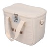 Insulated Lunch Bag Embroidered Bear Waterproof Leakproof Adjustable Straps Lunch