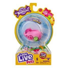 Little Live Pets - Lil' Hamster : Strawbles | Interactive Toy Hamster. Scurries, Sounds, and Moves Like a Real Hamster. Soft Flocked. Batteries Included. for Kids 4+