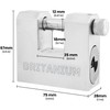 Britanium® BRX74 Heavy Duty Container Lock  with 5 Keys –