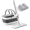 oshang Flat Mop and Foldable Bucket Set. Mops for Floor