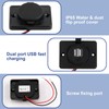 3.1 A Car Dual USB Plug Dual Port Waterproof 12V-24V