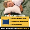 Wise Owl Outfitters Camping Pillow – Memory Foam Travel Pillow