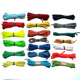 EdcX Paracord 4mm, Set of Random Solid Colors (60m SET) | Ideal for Camping, Survival, Outdoor, Crafting, DIY | 100% Nylon Rope 4mm| Tactical Cord 550 Type III - One-colored Set 400 gr (60m)