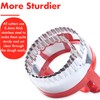 2 Pcs Fluted Round Cookie Cutter with Handle 3“ 4”,