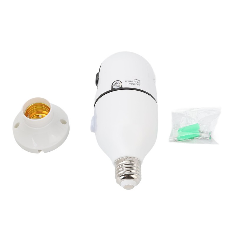 360 Degree Light Bulb Camera 1920 X 2160 Auto Tracking