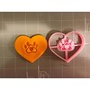 Heart in Heart Dog Paw Cookie Cutter