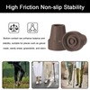 4 Pack Replacement Rubber Cane Tips 3/4 Inch Heavy Duty