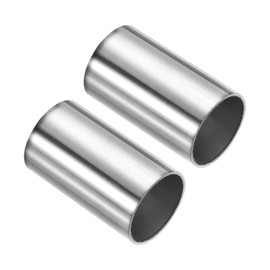 PATIKIL 1 1/4" (32mm) ID Straight Pipe Fitting, 304 Stainless Steel Coupling Metal Tube Connector Adapter for Irrigation Water Pipelines, DIY, 60mm Long
