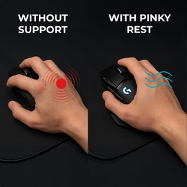 Ellisworth Universal Pinky Finger Rest for Gaming Mouse – Adhesive Grip Mod for Ergonomic Control, Precision Aim & Hand Fatigue Relief, Fits Any Flat-Sided Mouse